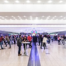 Das Foyer der Grugahalle während einer Veranstaltung.