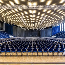 Blick auf die Bühne der Grugahalle